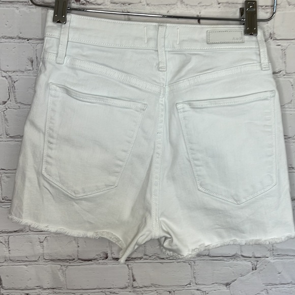 Abercrombie & Fitch Women's White Simone High Rise  Jean Shorts Size 24 / 00 - Picture 3 of 3